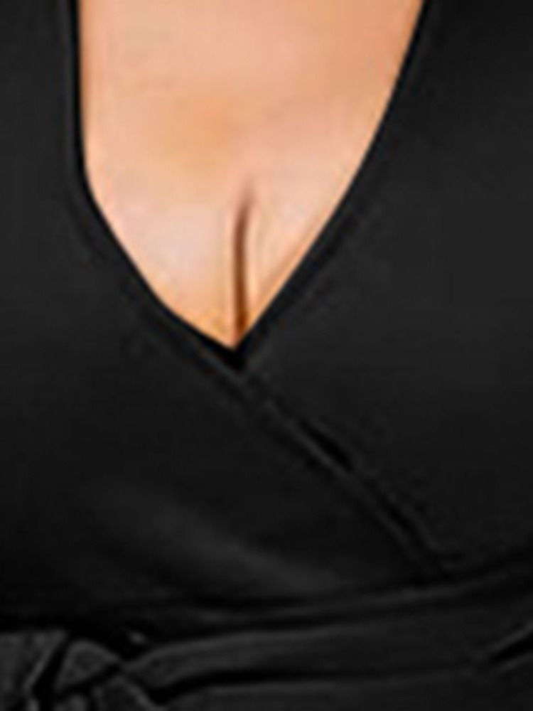 Bodycon Above Knee Asymmetrisk Mid Waist Pullover Klänning