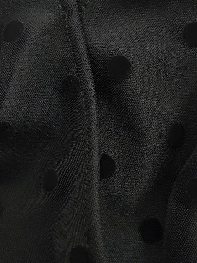 Mid-Kalf Långärmad V-Hals Lantern Sleeve Bodycon Klänning För Kvinnor