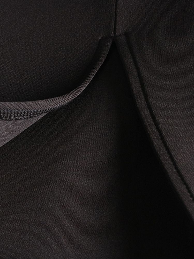Nine Points Ärm Ankellång V-Hals Bodycon Pullover Klänning