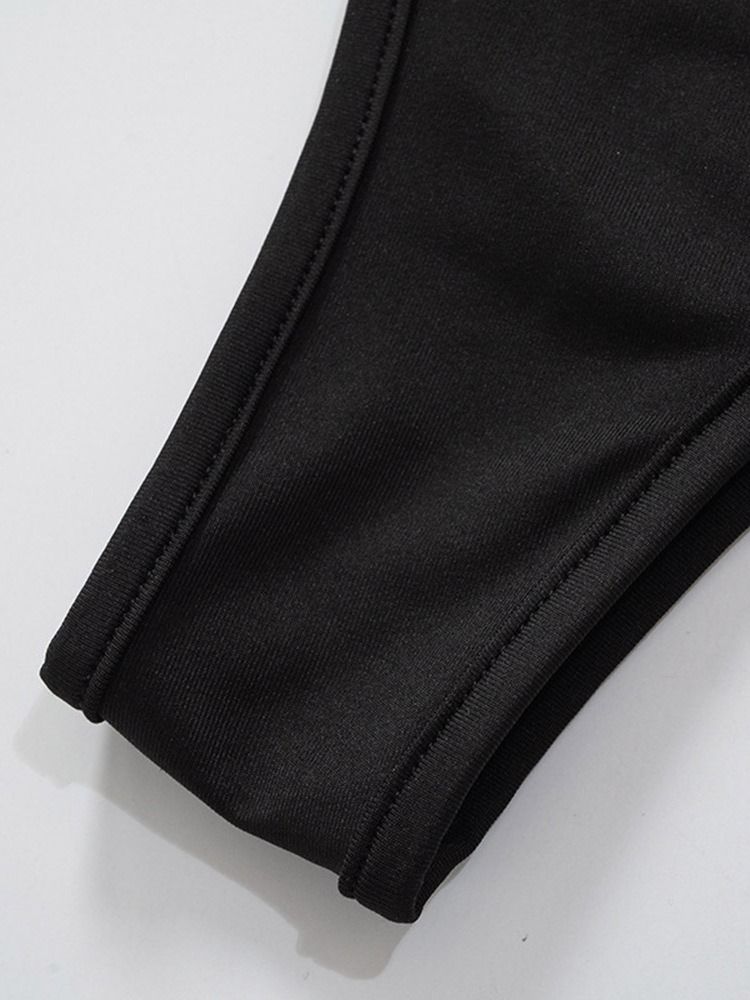 Oblique Collar Ärmlös Asymmetrisk Plain Sommar Bodycon Klänning