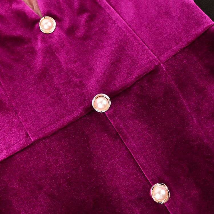 Plus Size Ankellång V-Hals Split Bodycon Höstklänning
