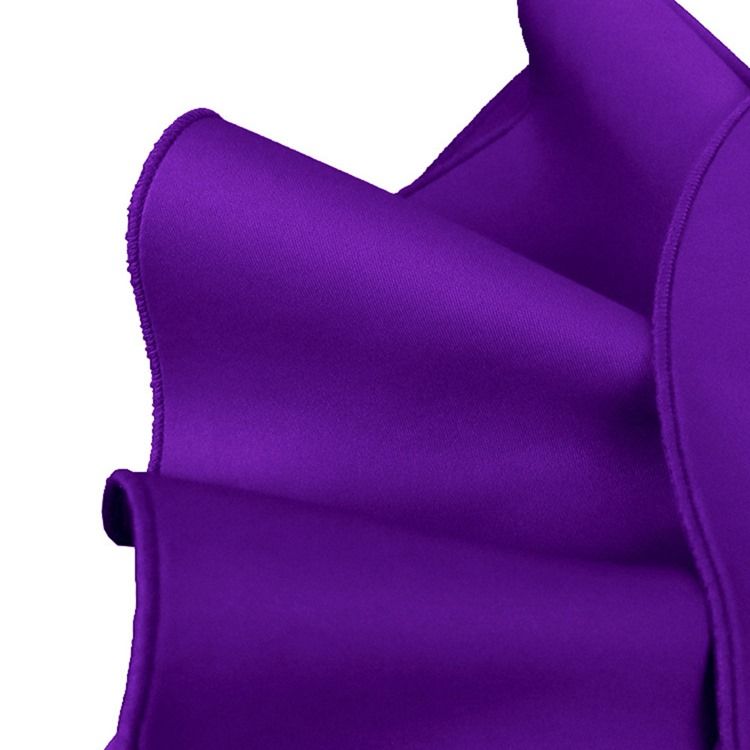 Plus Size Kortärmad Snedkrage Mid-Calf Fashion Bodycon Klänning