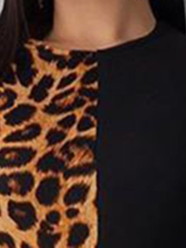 Rund Hals Ankellång Kortärmad Regular Pencil Bodycon Klänning