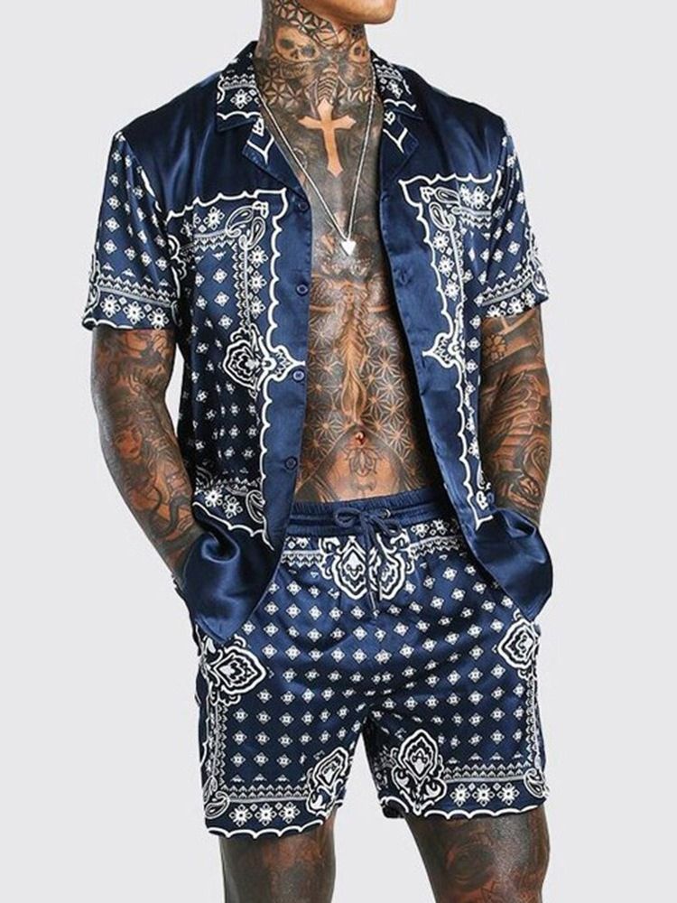 Blommig Casual Herrkläder
