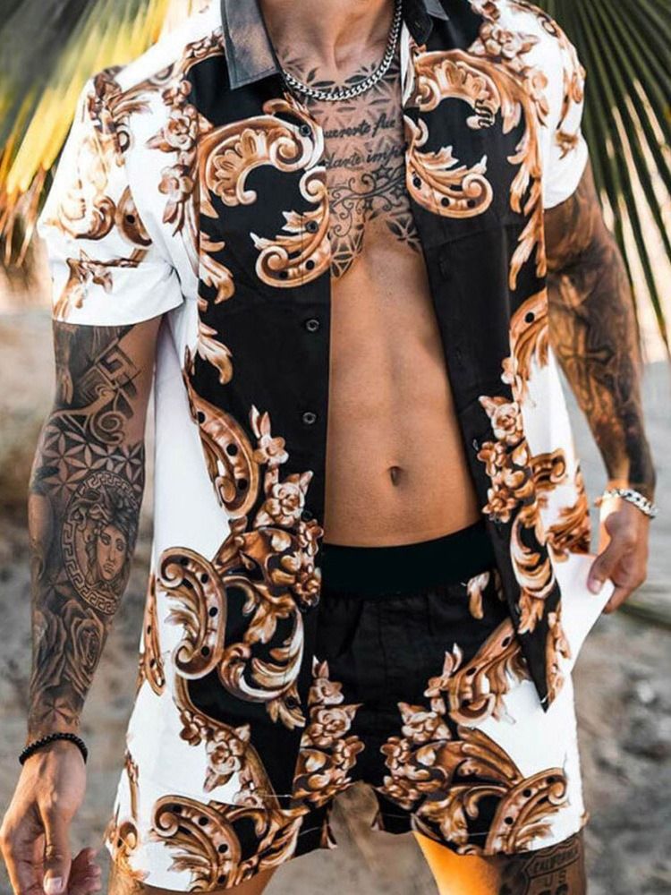 Blommig Europeiska Byxor Sommaroutfit