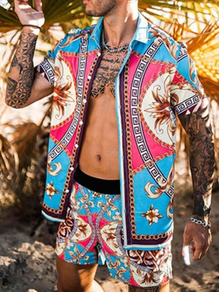 Blommig Europeiska Byxor Sommaroutfit