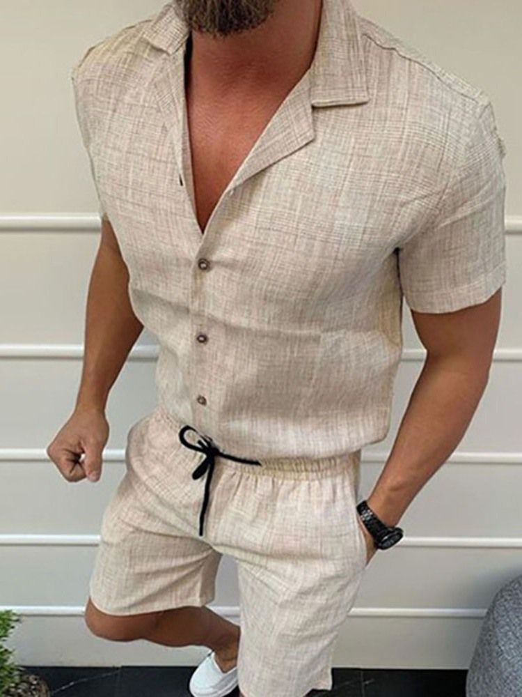 Button Casual Shirt Herr Outfit