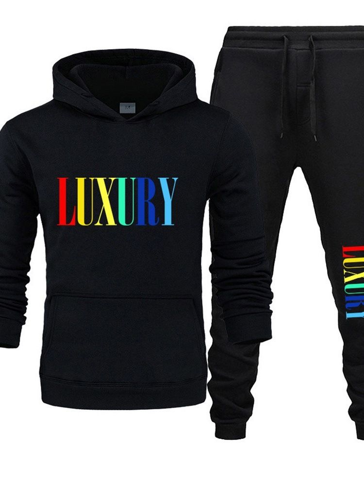 Byxor Casual Letter Fall Outfit