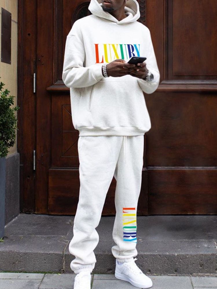 Byxor Casual Letter Fall Outfit