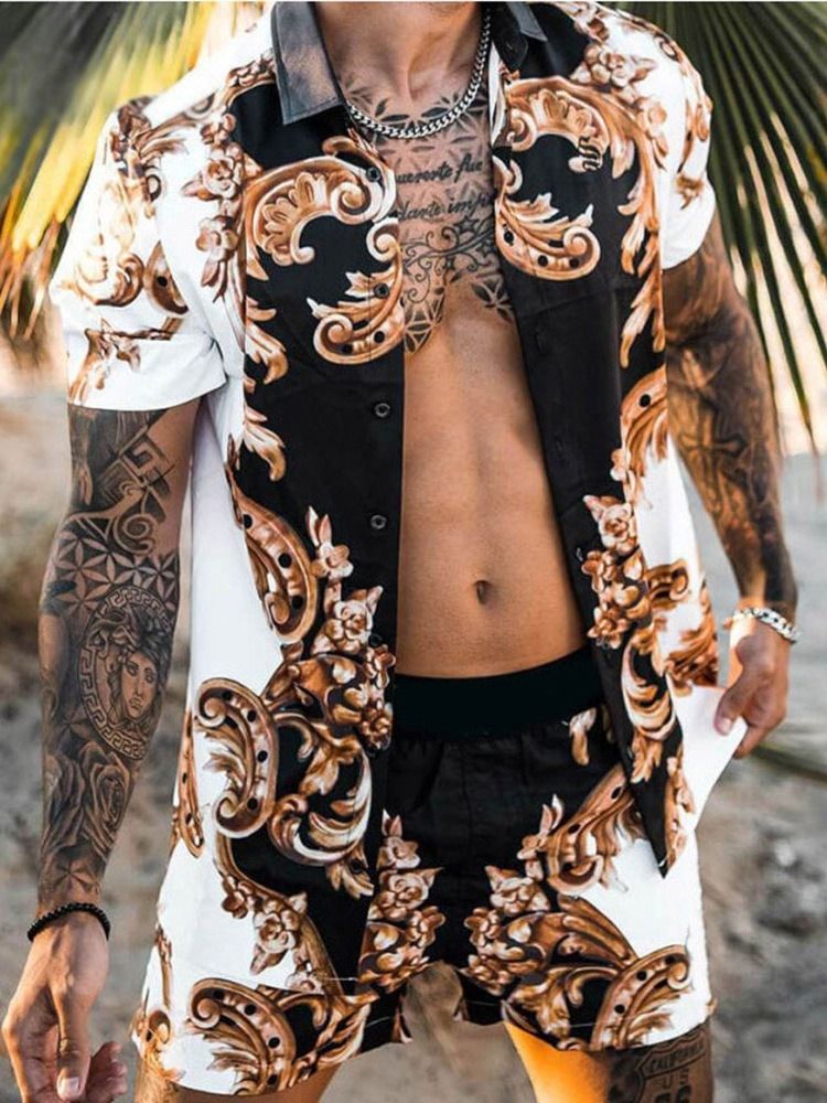 Casual Byxor Knapp Herr Outfit