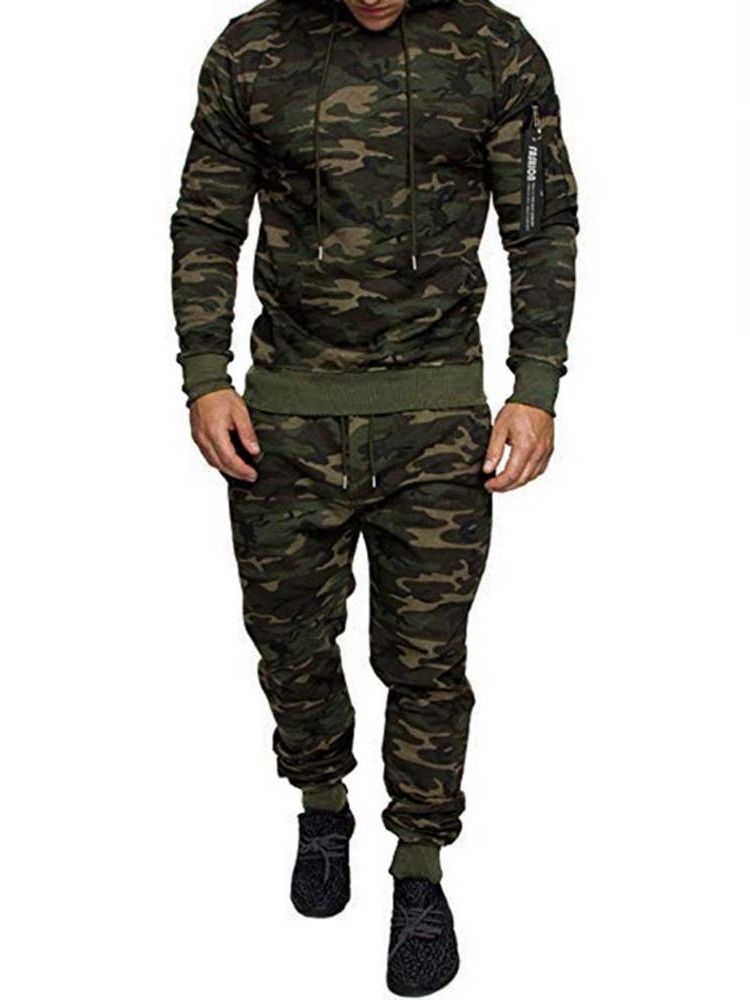 Casual Huvtröja För Män
