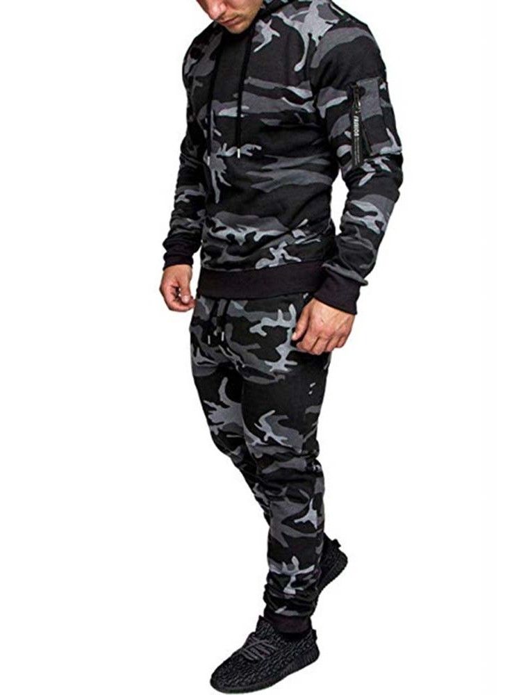 Casual Huvtröja För Män