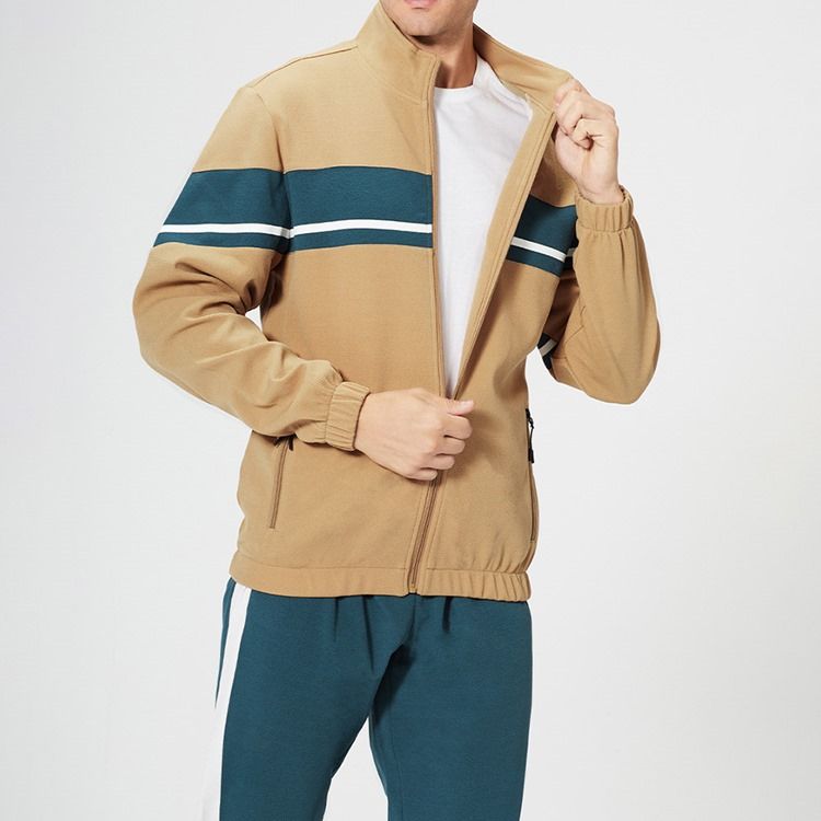 Casual Pants Color Block Mäns Vinteroutfit
