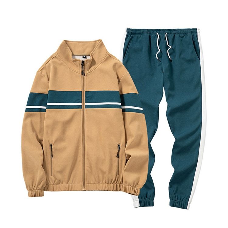 Casual Pants Color Block Mäns Vinteroutfit
