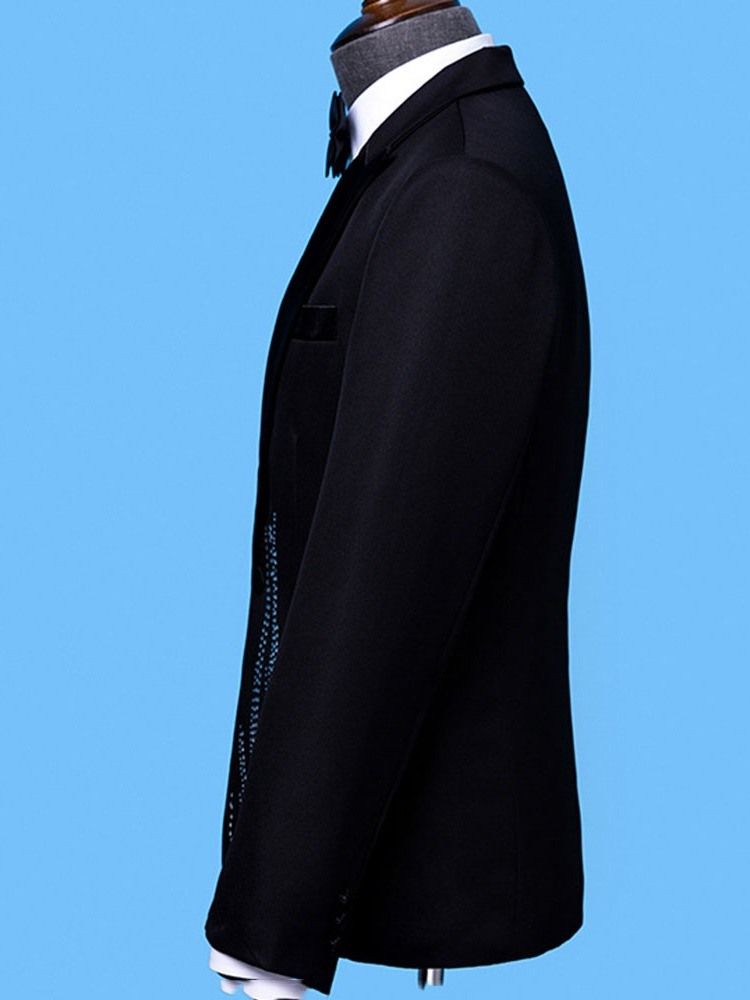 Casual Slim Lapel Herr Fritidsblazer