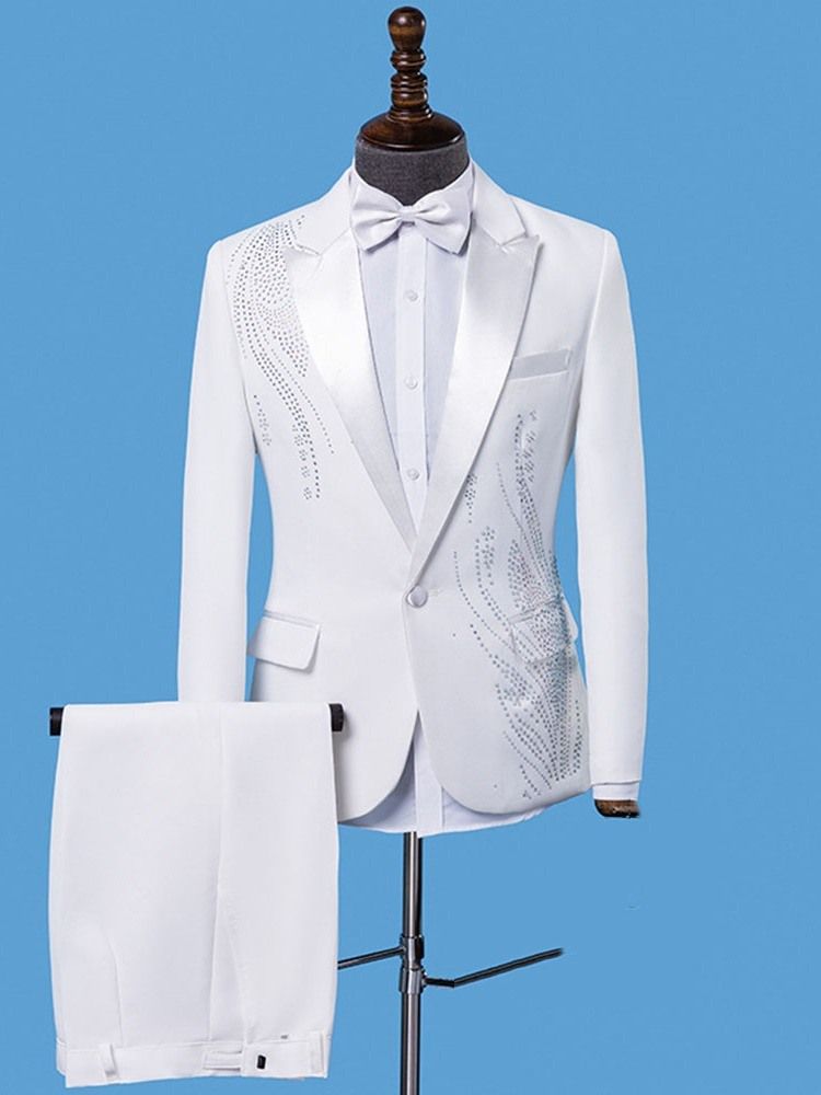 Casual Slim Lapel Herr Fritidsblazer