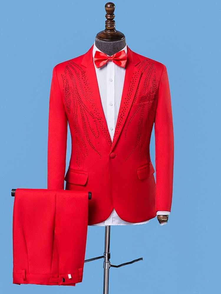 Casual Slim Lapel Herr Fritidsblazer