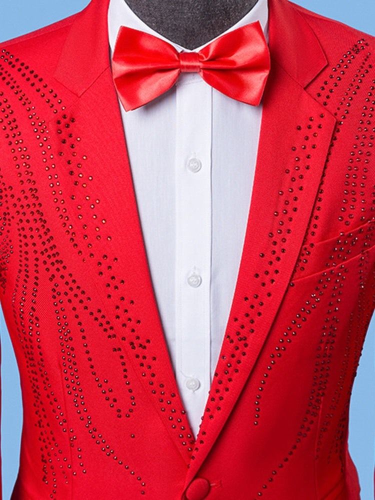 Casual Slim Lapel Herr Fritidsblazer