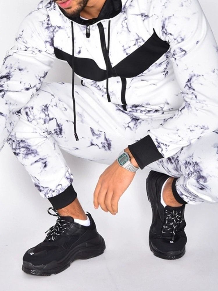 Dragkedja Color Block Fashion Våroutfit