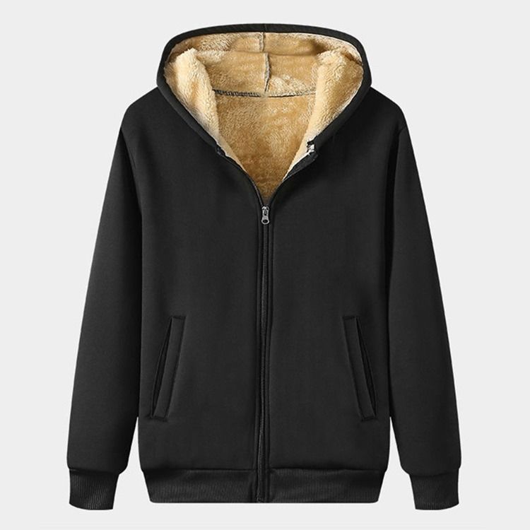 Hoodie Casual Letter Vinteroutfit För Män