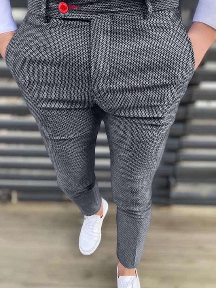 Ol Pocket Full Längd Mid Waist Blazer Byxa