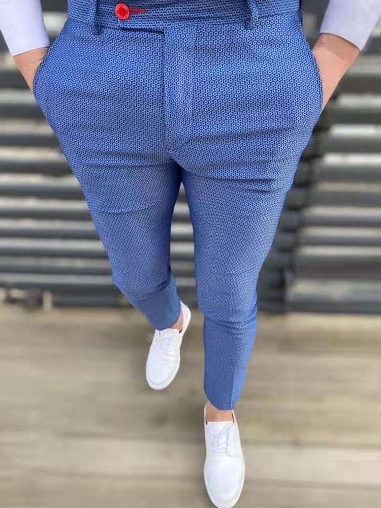 Ol Pocket Full Längd Mid Waist Blazer Byxa