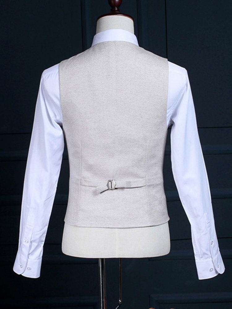 One Button Vogue Tredelad Herrkostym