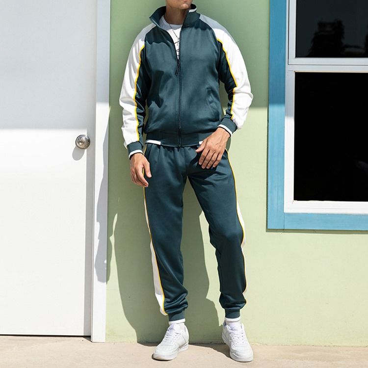 Patchwork Byxor Herr Casual Höstoutfit