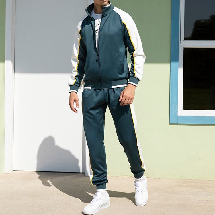 Patchwork Byxor Herr Casual Höstoutfit
