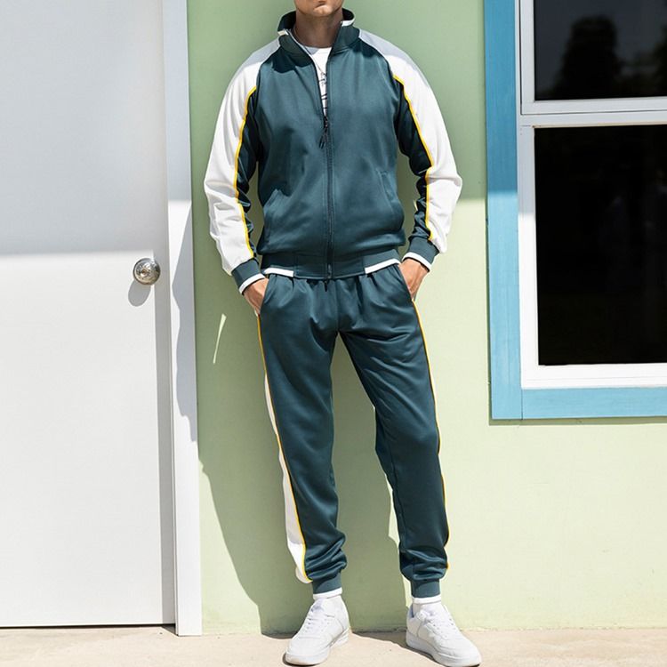 Patchwork Byxor Herr Casual Höstoutfit