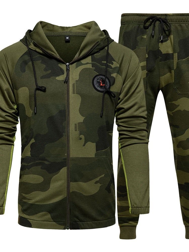 Print Casual Camouflage Herrs Våroutfit