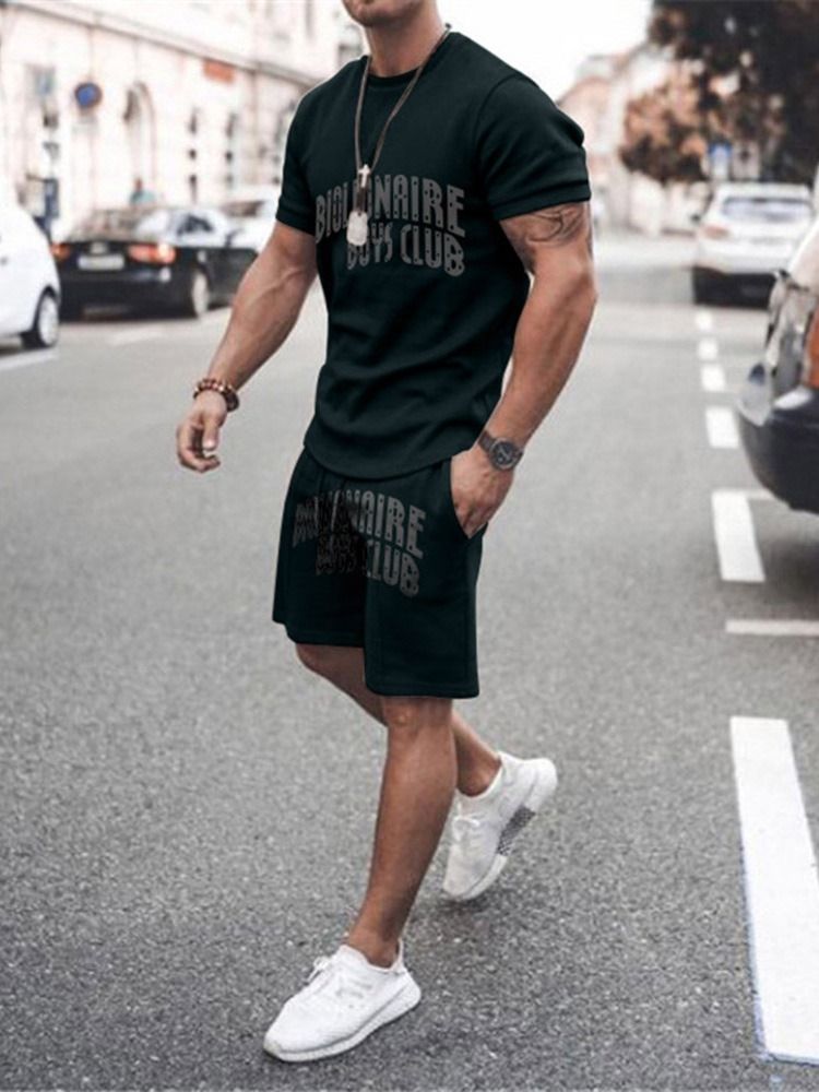Print Casual T-Shirt Herrkläder