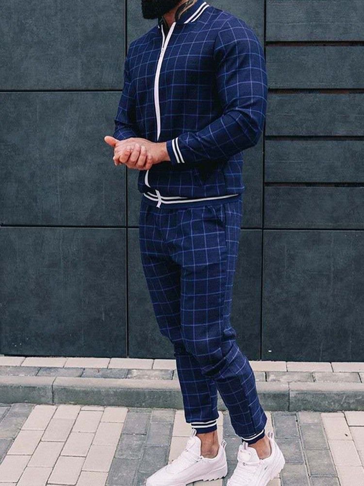 Rutig Patchwork Casual Höstoutfit