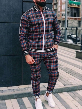 Rutig Patchwork Casual Höstoutfit