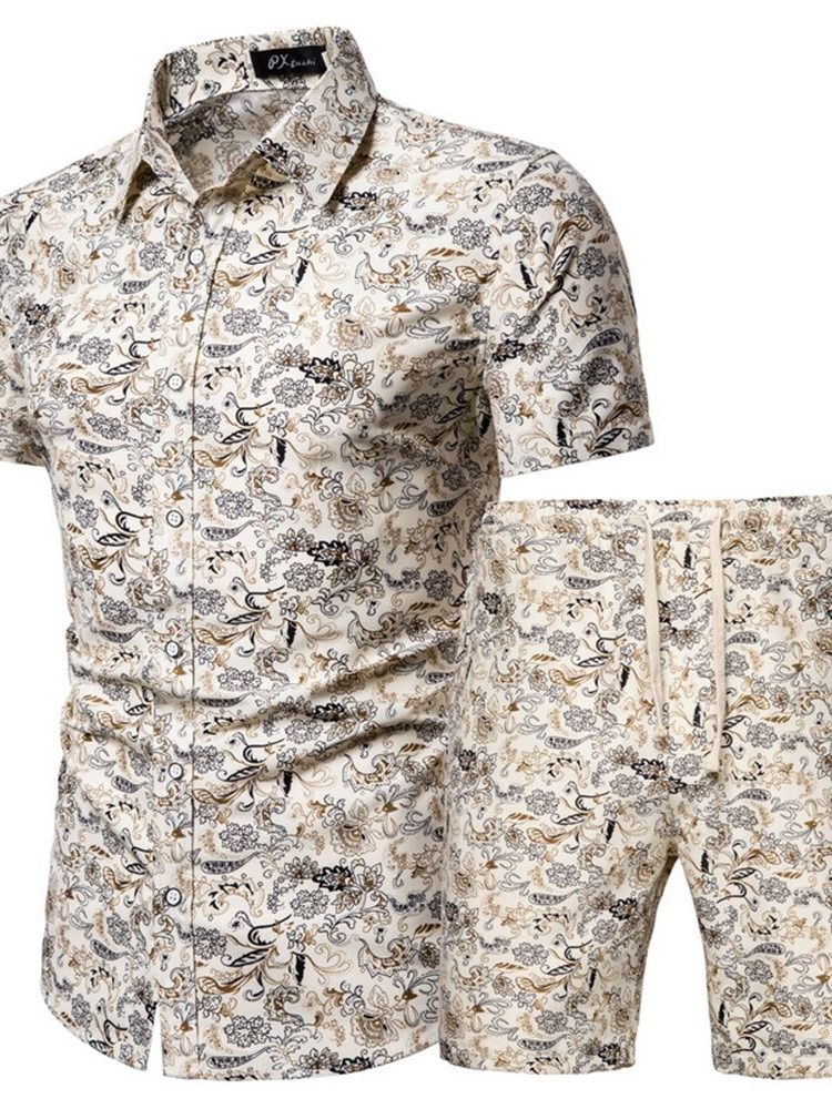 Skjorttryck Casual Sommar Outfit För Män