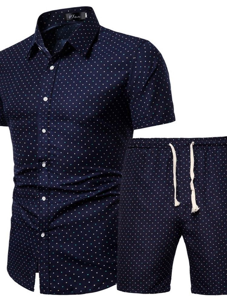 Skjorttryck Casual Sommar Outfit För Män