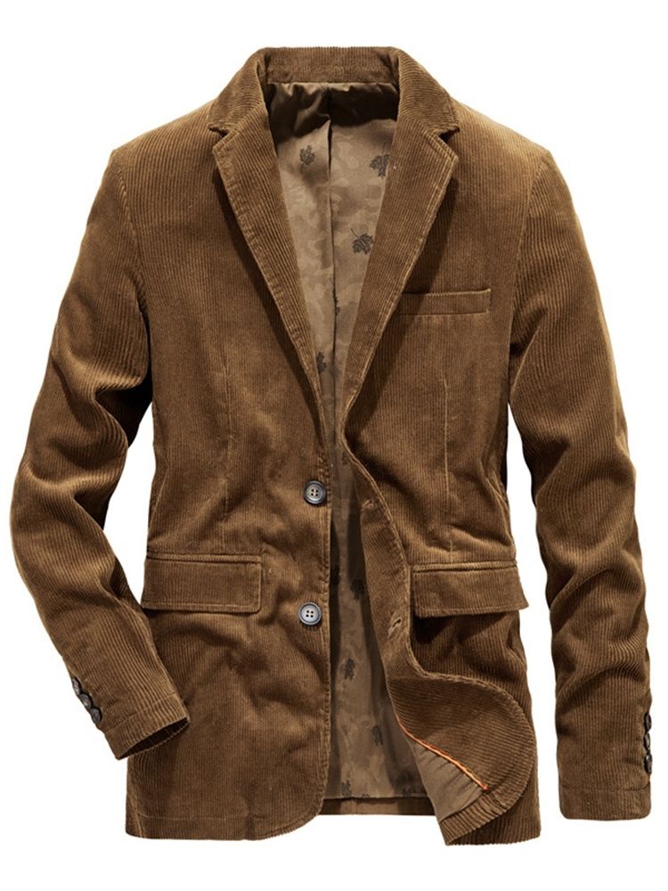 Smal Enkelknäppt Casual Leisure Blazer