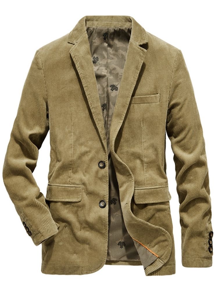 Smal Enkelknäppt Casual Leisure Blazer