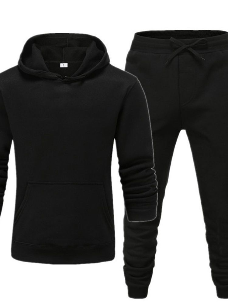 Sports Vanlig Hoodie Höst Outfit