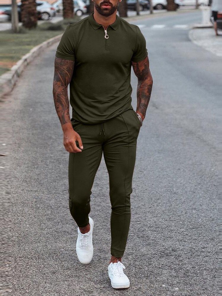 T-Shirt Herr Vanlig Casual Outfit