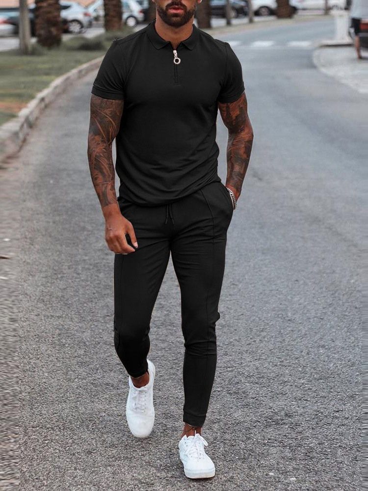 T-Shirt Herr Vanlig Casual Outfit