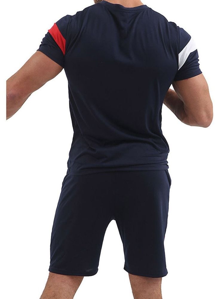 T-Shirt Patchwork Color Block Sommar Outfit