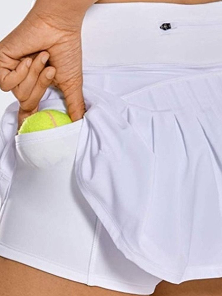 Enfärgade Lapptäckta Smala Shorts För Kvinnor