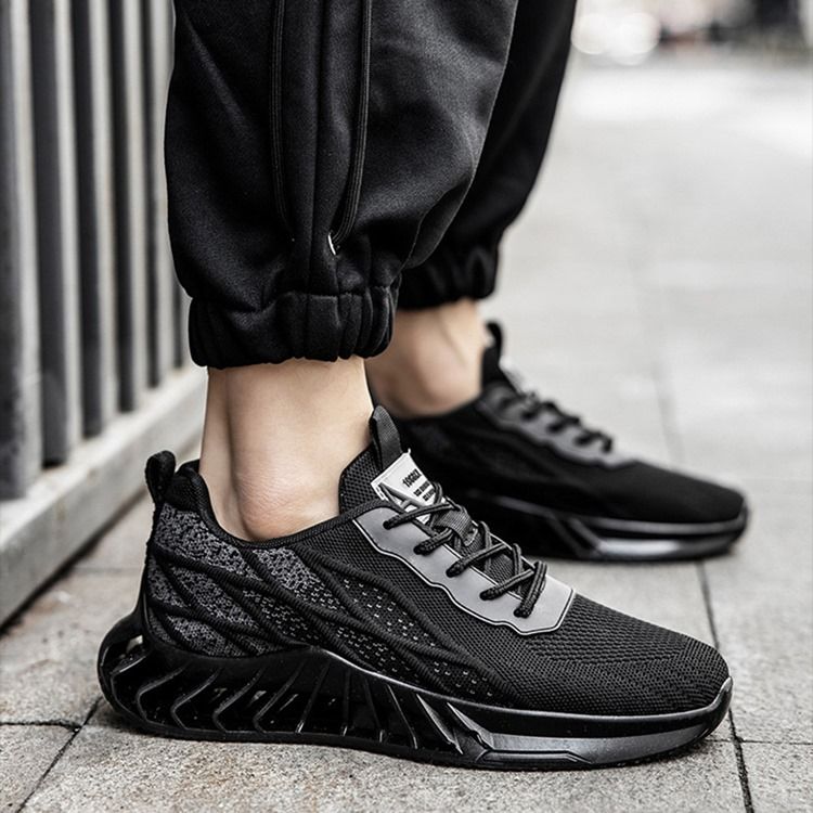 Lågskurna Sneakers För Övre Spetsar Med Rund Tå