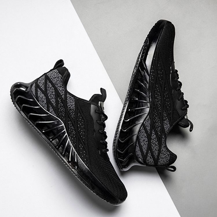 Lågskurna Sneakers För Övre Spetsar Med Rund Tå