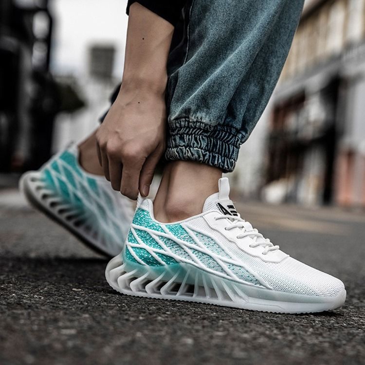 Lågskurna Sneakers För Övre Spetsar Med Rund Tå