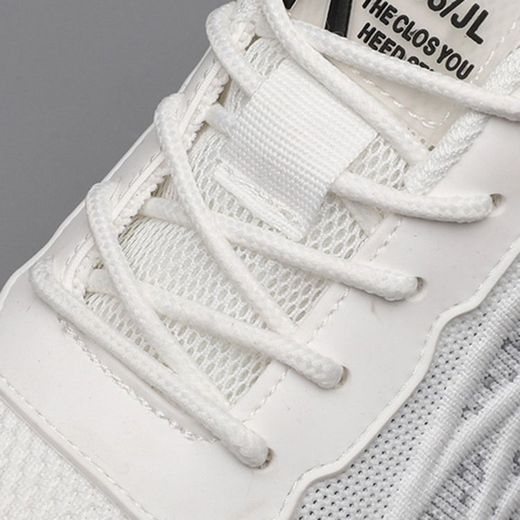 Lågskurna Sneakers För Övre Spetsar Med Rund Tå