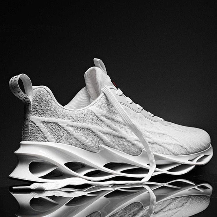 Platt Snörning Med Låga Sneakers För Övre Tryck