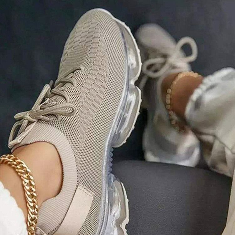 Rund Tå Lågt Skuren Övre Sneakers Vanliga Sneakers
