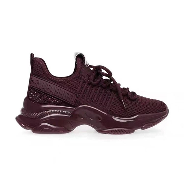 Rund Tå Snörning Utomhus Sneakers Med Snörning
